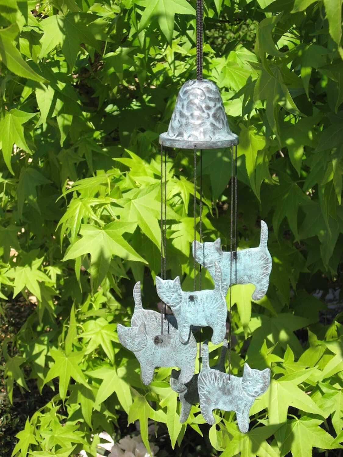 Windspiel Für Draußen Mit 7 Katzen – Windglocken Mit Sanftem Klang, 96,5 Cm Lang, Perfekt Als Garten-Deko Oder Geschenk